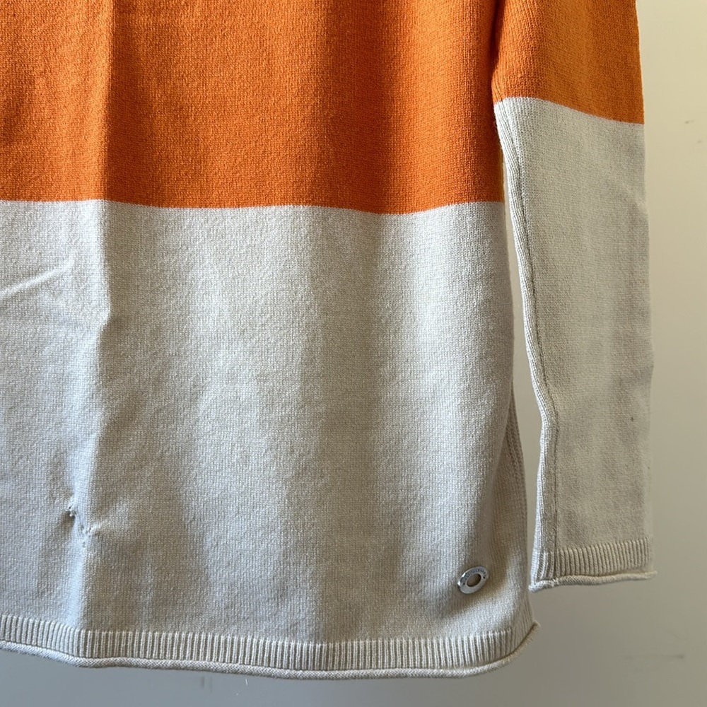 New Loro Piana 100% cashmere boatneck bateau colorblock knit pullover sweater - Picture 8 of 16